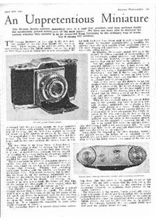 Zeiss Ikon Contina 1 manual. Camera Instructions.